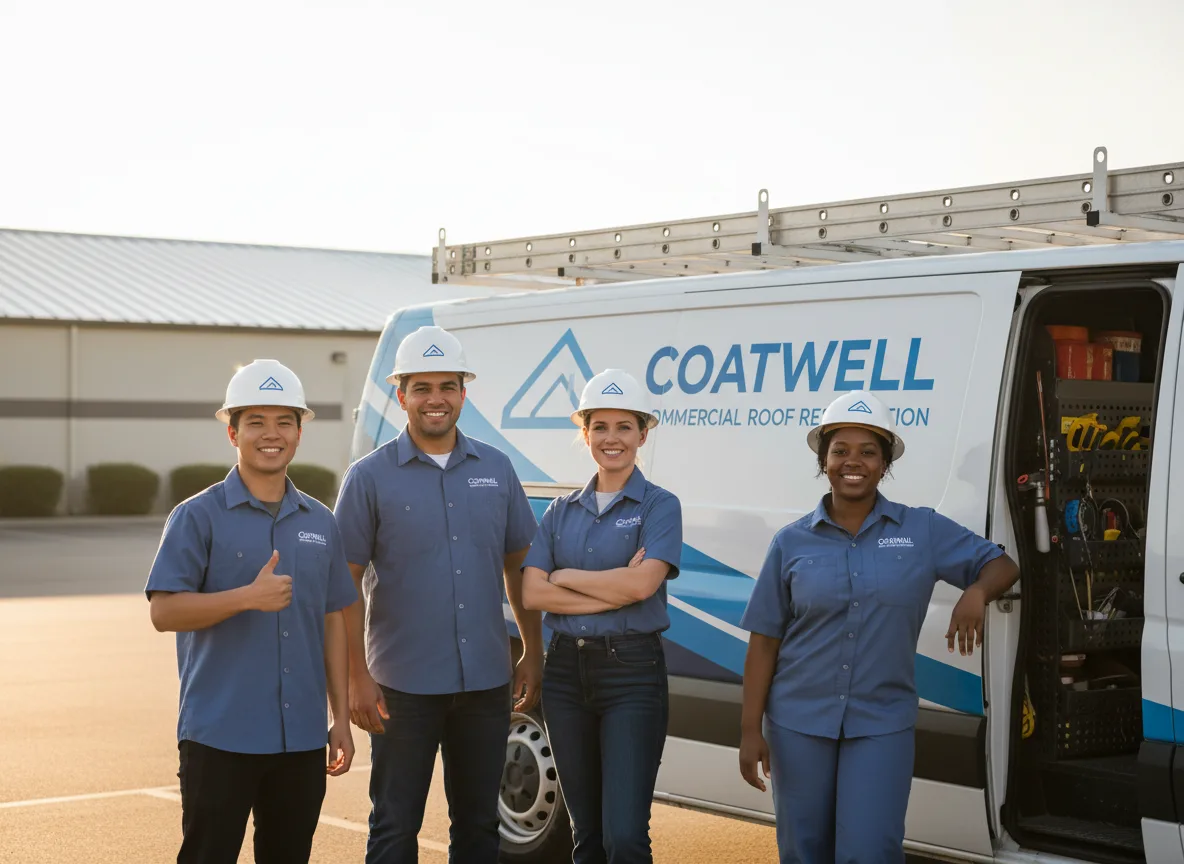 Commercial roof coating company in Carson, IA